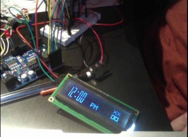 Alarm Clock Test with LCD Screen