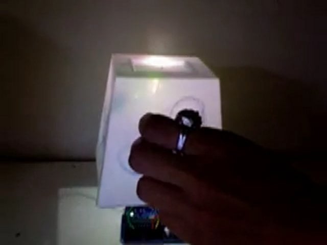 Potentiometer with fading LEDs